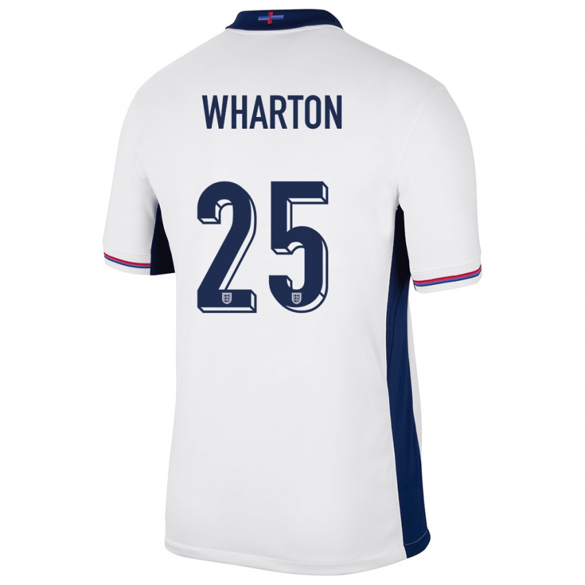 Niño Camiseta Inglaterra Adam Wharton #25 Blanco 1ª Equipación 24-26 La Camisa Argentina