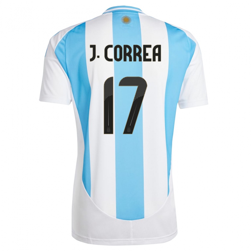 Niño Camiseta Argentina Joaquin Correa #17 Blanco Azul 1ª Equipación 24-26 La Camisa Argentina