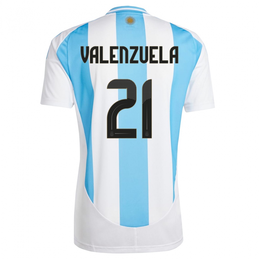 Niño Camiseta Argentina Fernando Valenzuela #21 Blanco Azul 1ª Equipación 24-26 La Camisa Argentina