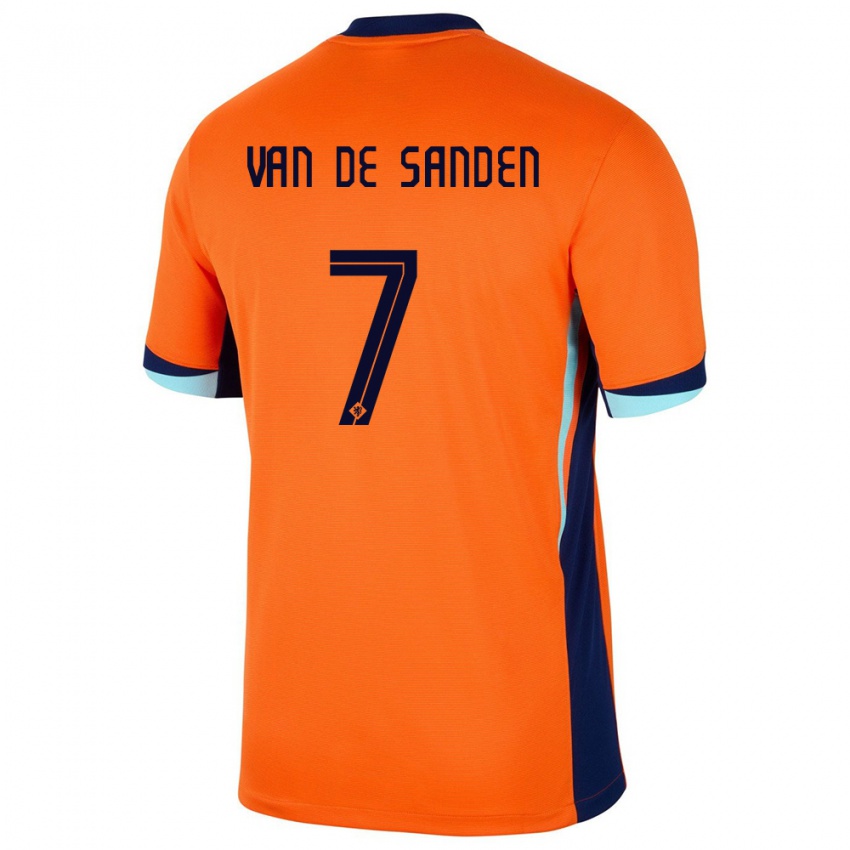 Niño Camiseta Países Bajos Shanice Van De Sanden #7 Naranja 1ª Equipación 24-26 La Camisa Argentina