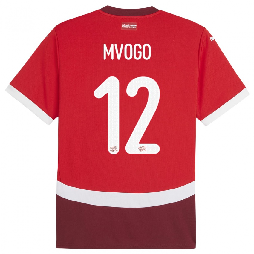 Niño Camiseta Suiza Yvon Mvogo #12 Rojo 1ª Equipación 24-26 La Camisa Argentina