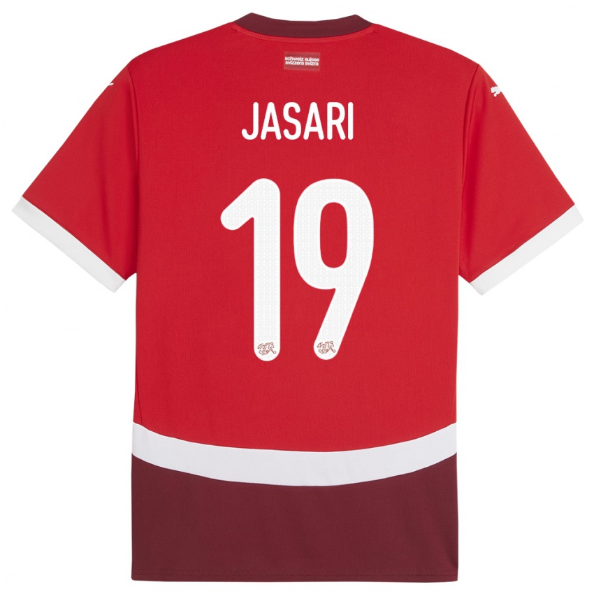 Niño Camiseta Suiza Ardon Jasari #19 Rojo 1ª Equipación 24-26 La Camisa Argentina