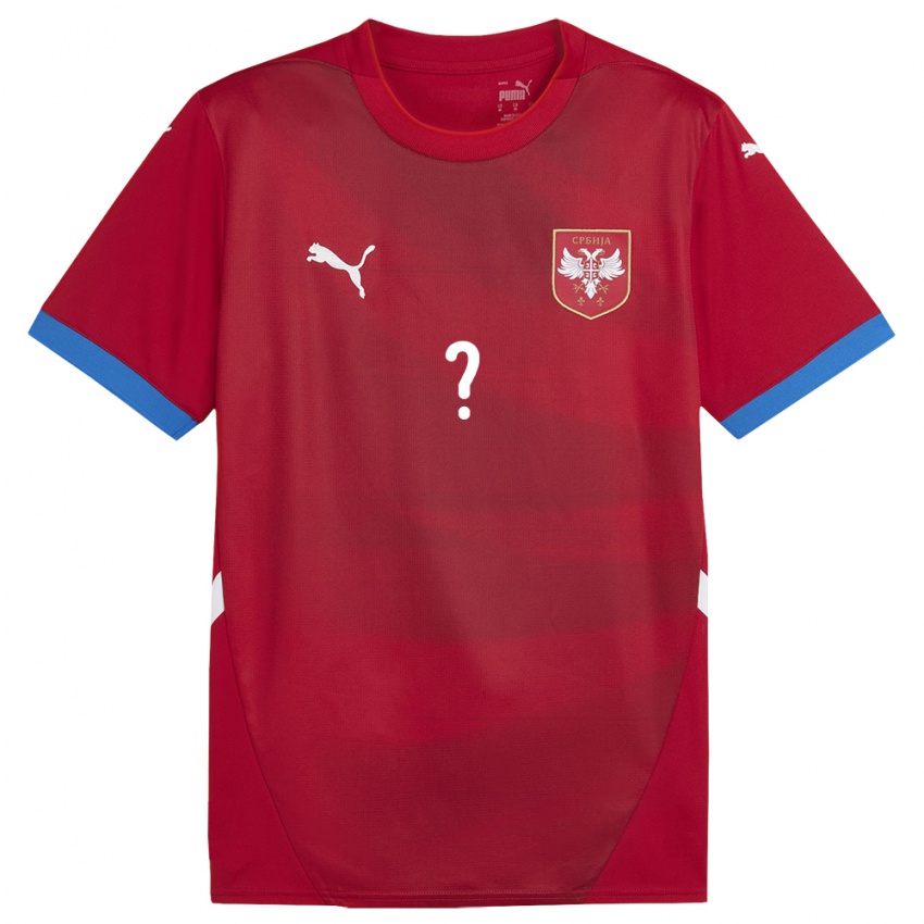 Niño Camiseta Serbia Su Nombre #0 Rojo 1ª Equipación 24-26 La Camisa Argentina