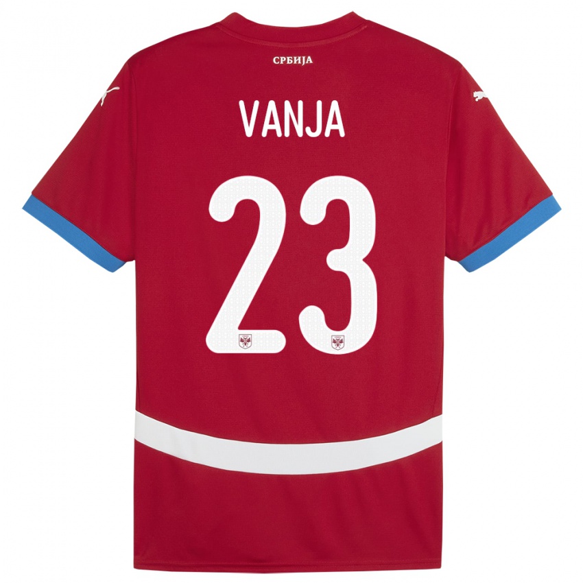 Niño Camiseta Serbia Vanja Milinkovic-Savic #23 Rojo 1ª Equipación 24-26 La Camisa Argentina