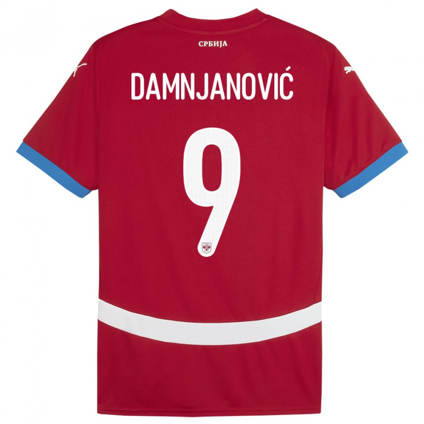 Niño Camiseta Serbia Jovana Damnjanovic #9 Rojo 1ª Equipación 24-26 La Camisa Argentina