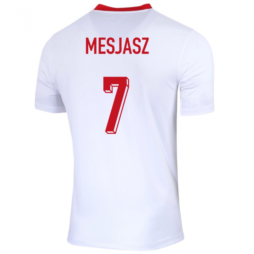 Niño Camiseta Polonia Malgorzata Mesjasz #7 Blanco 1ª Equipación 24-26 La Camisa Argentina