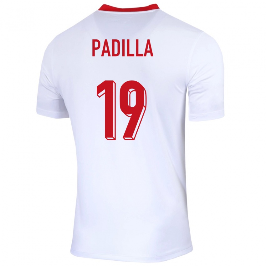 Niño Camiseta Polonia Natalia Padilla #19 Blanco 1ª Equipación 24-26 La Camisa Argentina