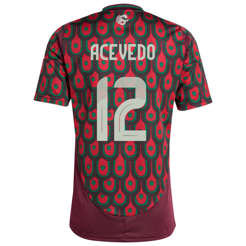 Niño Camiseta México Carlos Acevedo #122 Granate 1ª Equipación 24-26 La Camisa Argentina