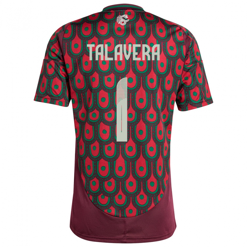 Niño Camiseta México Alfredo Talavera #1 Granate 1ª Equipación 24-26 La Camisa Argentina