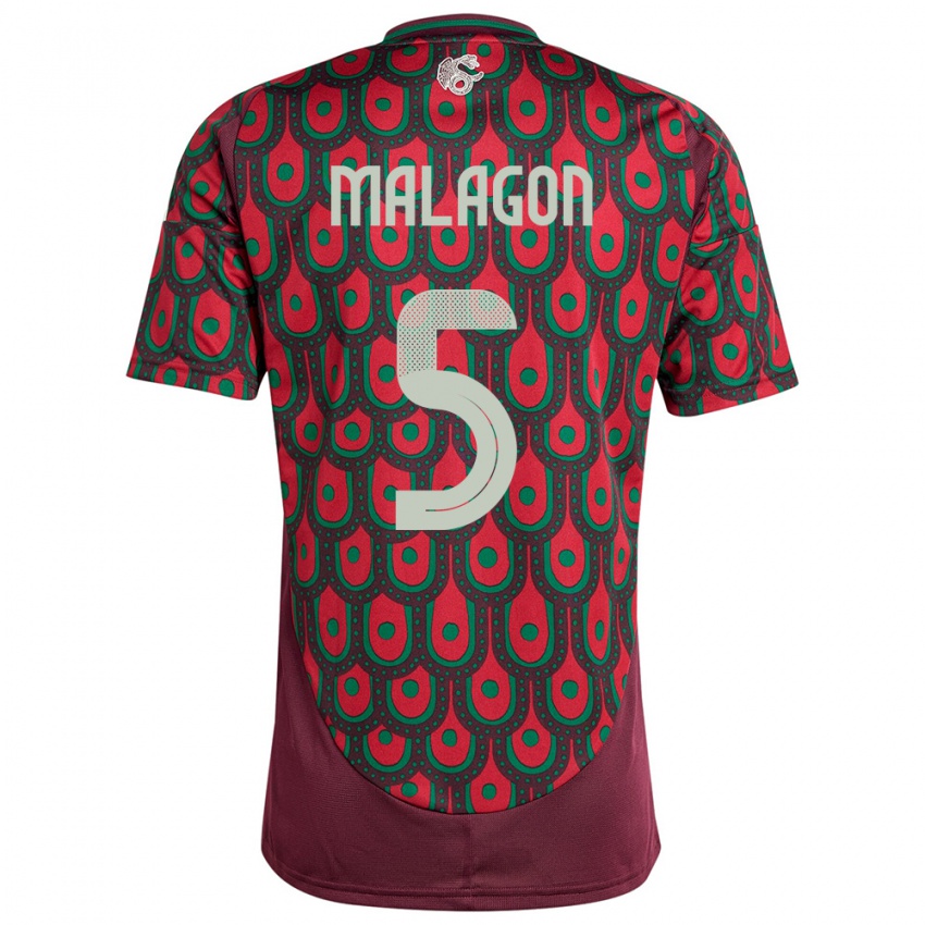 Niño Camiseta México Luis Malagon #5 Granate 1ª Equipación 24-26 La Camisa Argentina