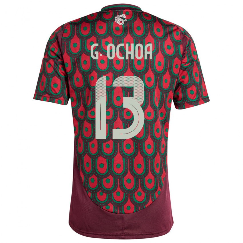 Niño Camiseta México Guillermo Ochoa #13 Granate 1ª Equipación 24-26 La Camisa Argentina