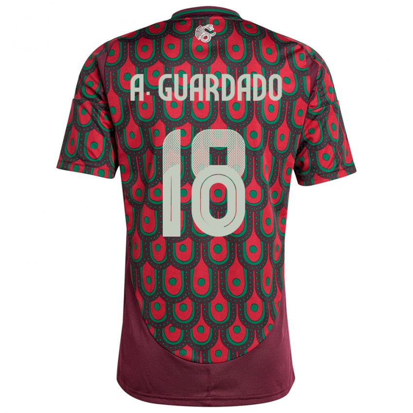 Niño Camiseta México Andres Guardado #18 Granate 1ª Equipación 24-26 La Camisa Argentina