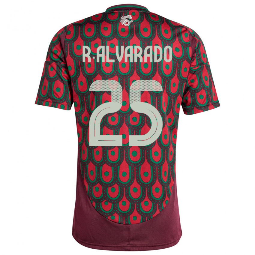 Niño Camiseta México Roberto Alvarado #25 Granate 1ª Equipación 24-26 La Camisa Argentina