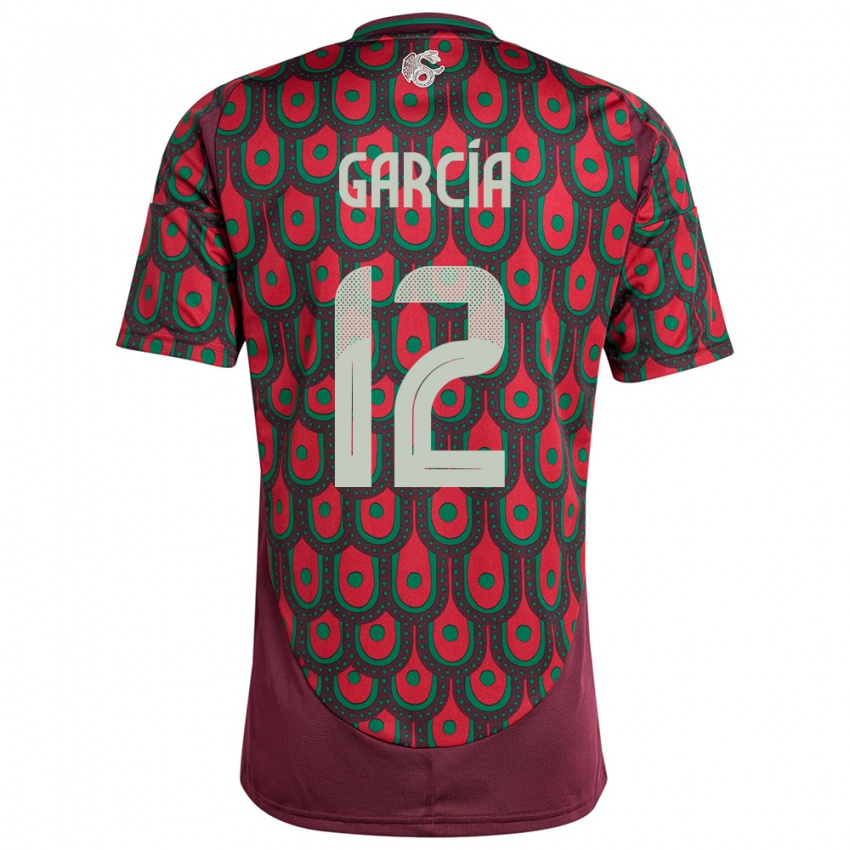 Niño Camiseta México Eduardo Garcia #12 Granate 1ª Equipación 24-26 La Camisa Argentina