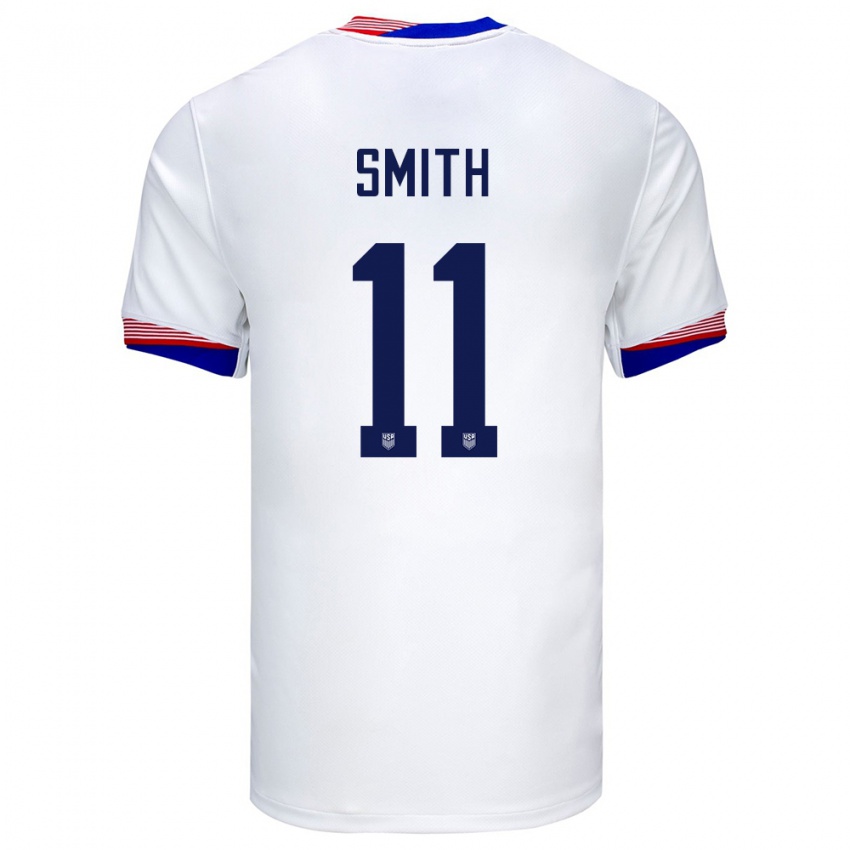 Niño Camiseta Estados Unidos Sophia Smith #11 Blanco 1ª Equipación 24-26 La Camisa Argentina