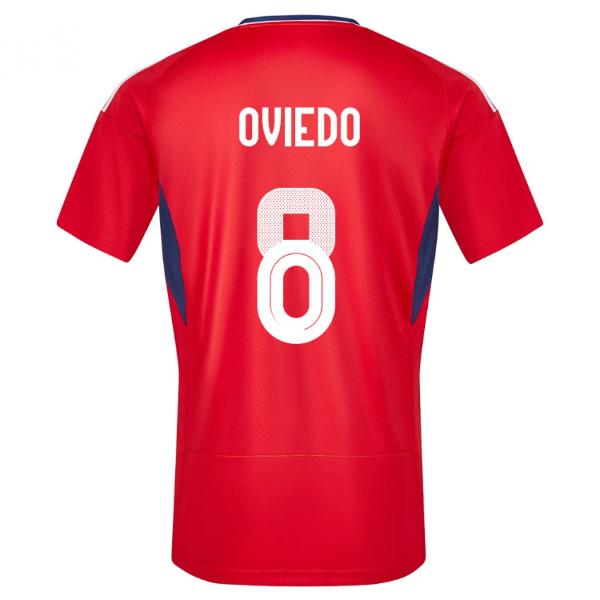 Niño Camiseta Costa Rica Bryan Oviedo #8 Rojo 1ª Equipación 24-26 La Camisa Argentina