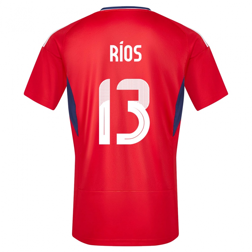 Niño Camiseta Costa Rica Keral Rios #13 Rojo 1ª Equipación 24-26 La Camisa Argentina