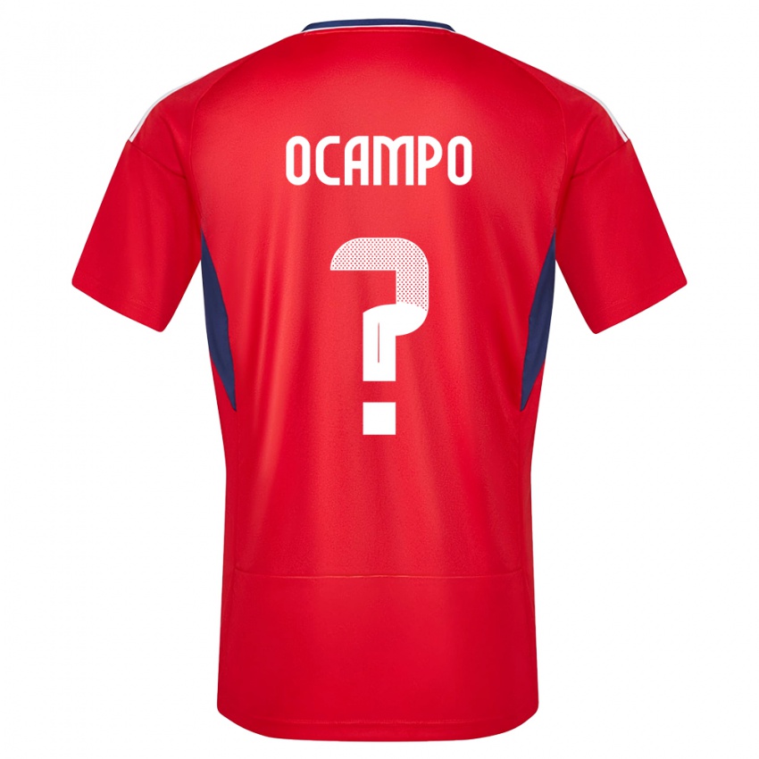 Niño Camiseta Costa Rica Benjamin Ocampo #0 Rojo 1ª Equipación 24-26 La Camisa Argentina