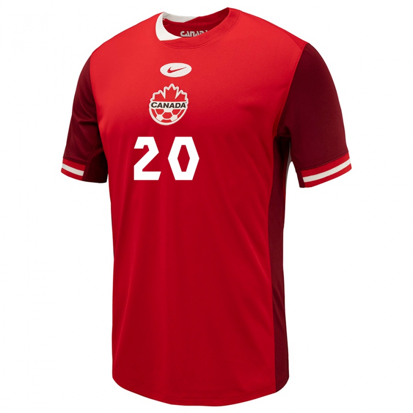 Niño Camiseta Canadá Hugo Mbongue #20 Rojo 1ª Equipación 24-26 La Camisa Argentina