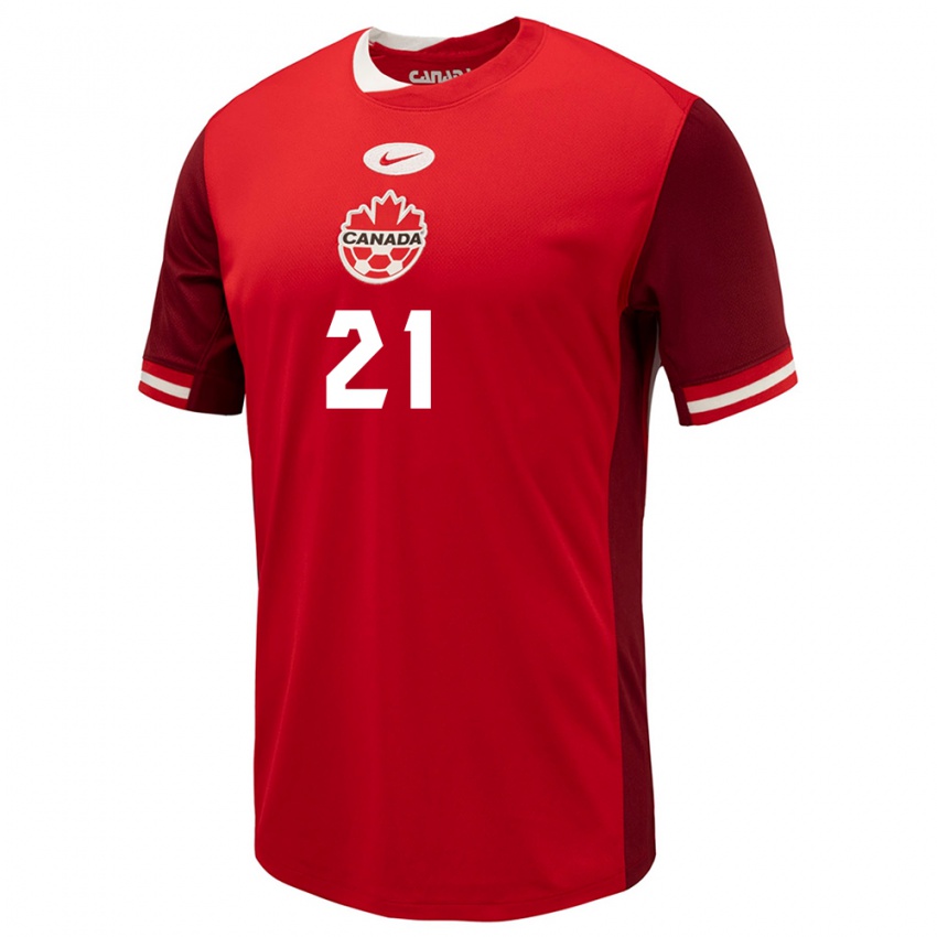 Niño Camiseta Canadá Jonathan Osorio #21 Rojo 1ª Equipación 24-26 La Camisa Argentina