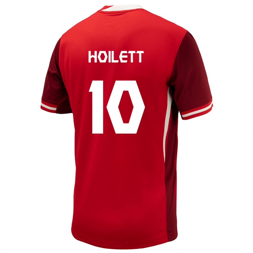 Niño Camiseta Canadá David Junior Hoilett #10 Rojo 1ª Equipación 24-26 La Camisa Argentina