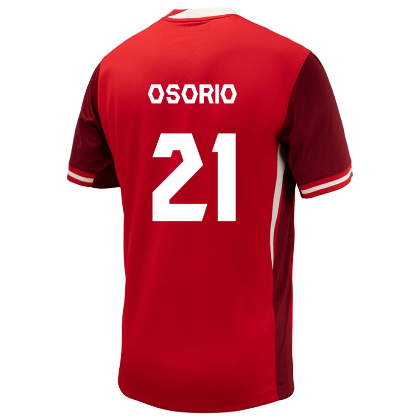 Niño Camiseta Canadá Jonathan Osorio #21 Rojo 1ª Equipación 24-26 La Camisa Argentina