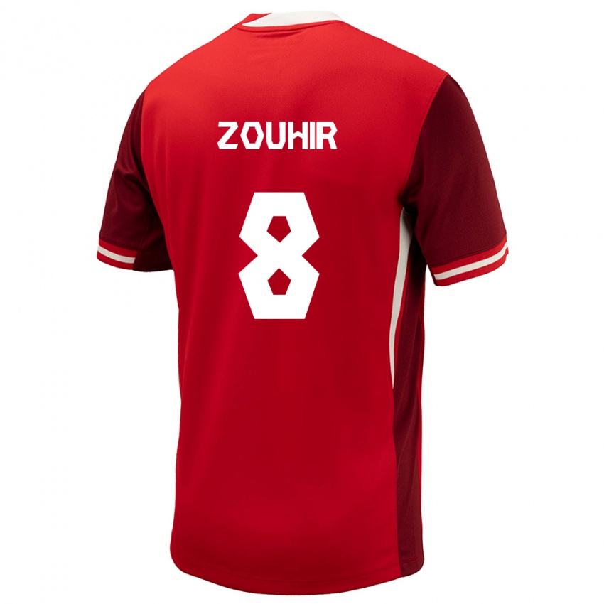 Niño Camiseta Canadá Rida Zouhir #8 Rojo 1ª Equipación 24-26 La Camisa Argentina