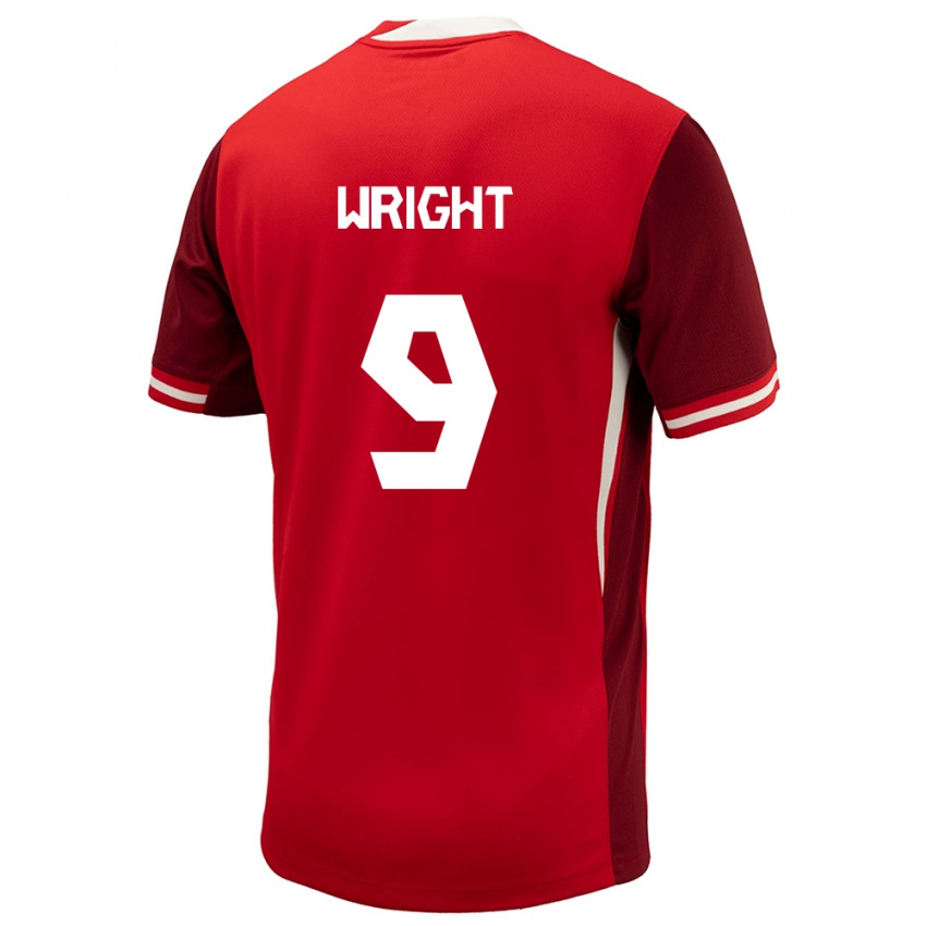 Niño Camiseta Canadá Lowell Wright #9 Rojo 1ª Equipación 24-26 La Camisa Argentina