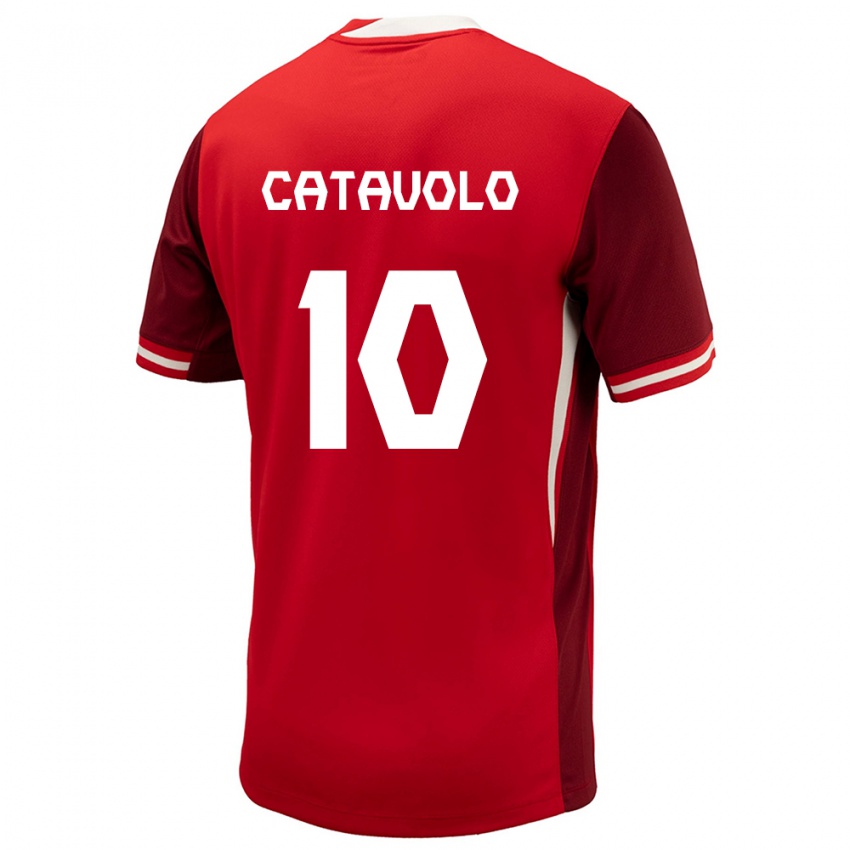 Niño Camiseta Canadá Matthew Catavolo #10 Rojo 1ª Equipación 24-26 La Camisa Argentina