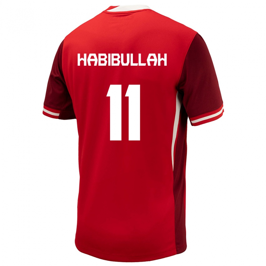 Niño Camiseta Canadá Kamron Habibullah #11 Rojo 1ª Equipación 24-26 La Camisa Argentina