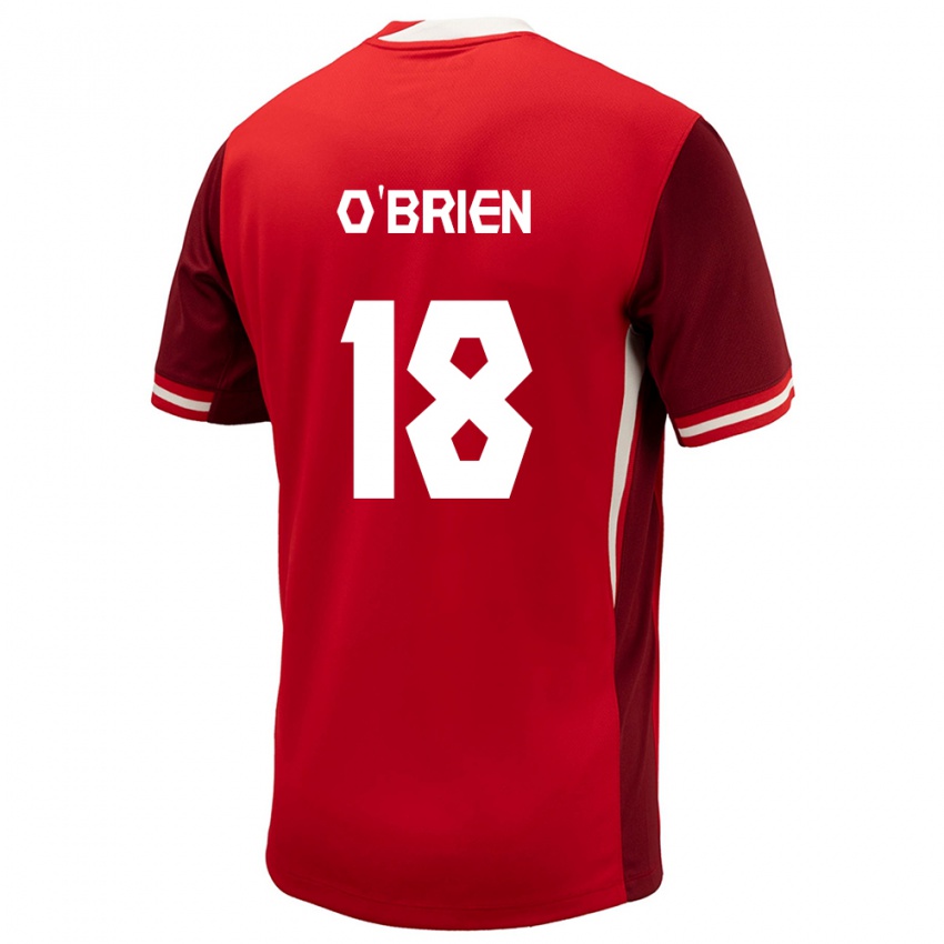 Niño Camiseta Canadá Alexander O'brien #18 Rojo 1ª Equipación 24-26 La Camisa Argentina