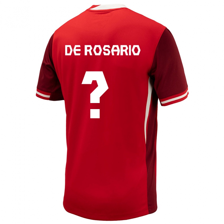 Niño Camiseta Canadá Adisa De Rosario #0 Rojo 1ª Equipación 24-26 La Camisa Argentina