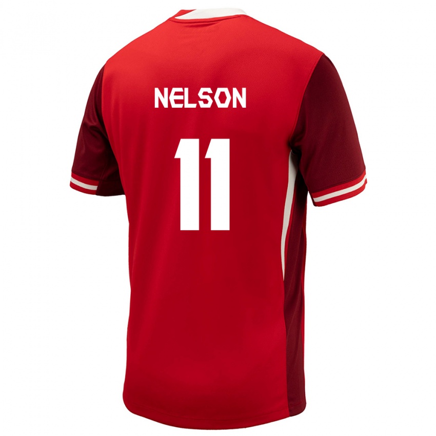 Niño Camiseta Canadá Jayden Nelson #11 Rojo 1ª Equipación 24-26 La Camisa Argentina