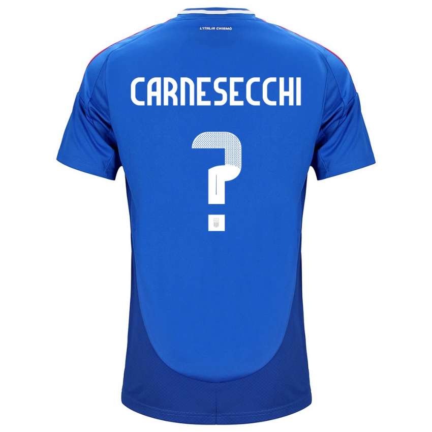 Niño Camiseta Italia Marco Carnesecchi #0 Azul 1ª Equipación 24-26 La Camisa Argentina