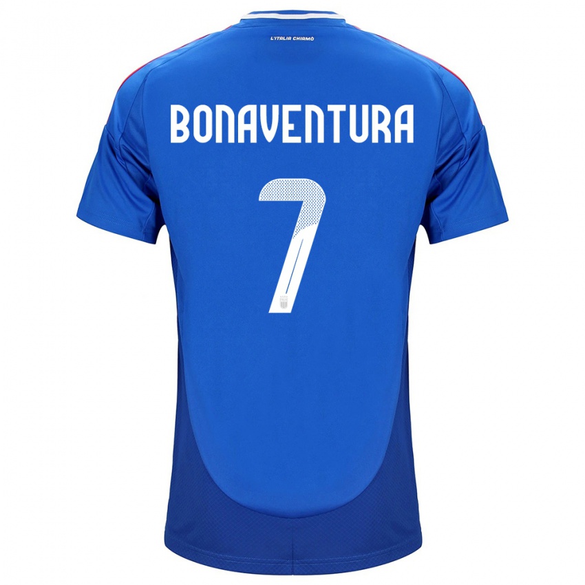 Niño Camiseta Italia Giacomo Bonaventura #7 Azul 1ª Equipación 24-26 La Camisa Argentina