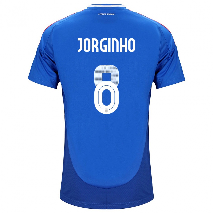 Niño Camiseta Italia Jorginho #8 Azul 1ª Equipación 24-26 La Camisa Argentina