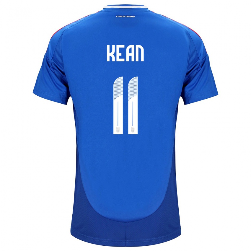 Niño Camiseta Italia Moise Kean #11 Azul 1ª Equipación 24-26 La Camisa Argentina