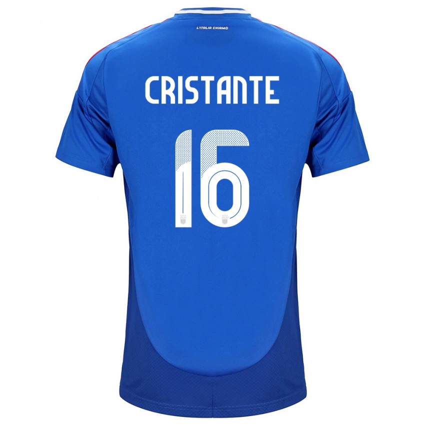 Niño Camiseta Italia Bryan Cristante #16 Azul 1ª Equipación 24-26 La Camisa Argentina