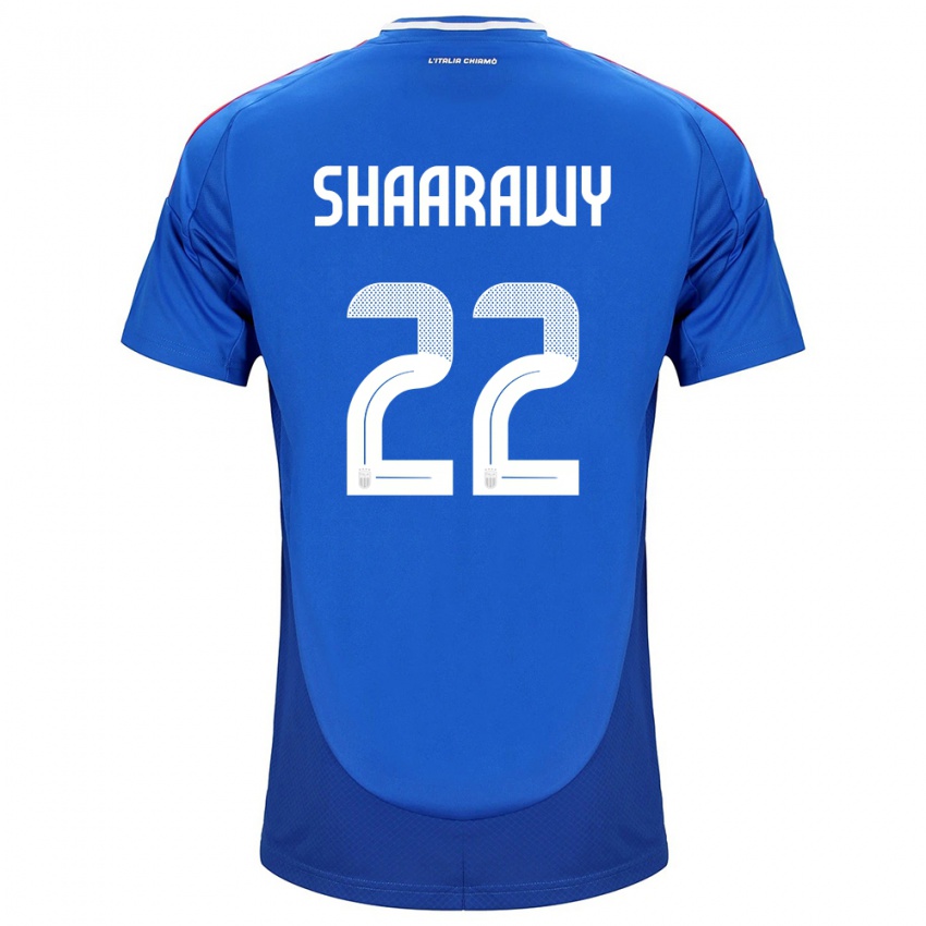 Niño Camiseta Italia Stephan El Shaarawy #22 Azul 1ª Equipación 24-26 La Camisa Argentina