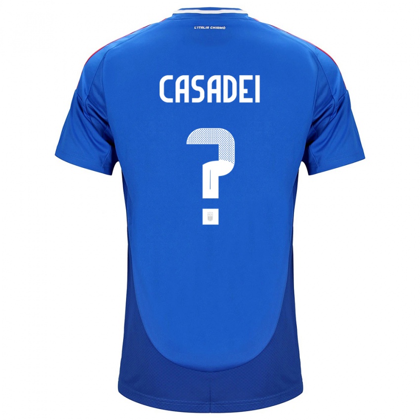 Niño Camiseta Italia Cesare Casadei #0 Azul 1ª Equipación 24-26 La Camisa Argentina