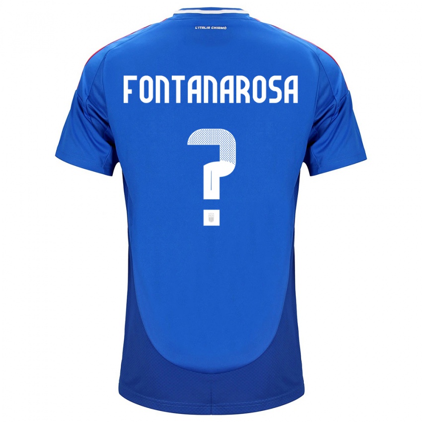 Niño Camiseta Italia Alessandro Fontanarosa #0 Azul 1ª Equipación 24-26 La Camisa Argentina