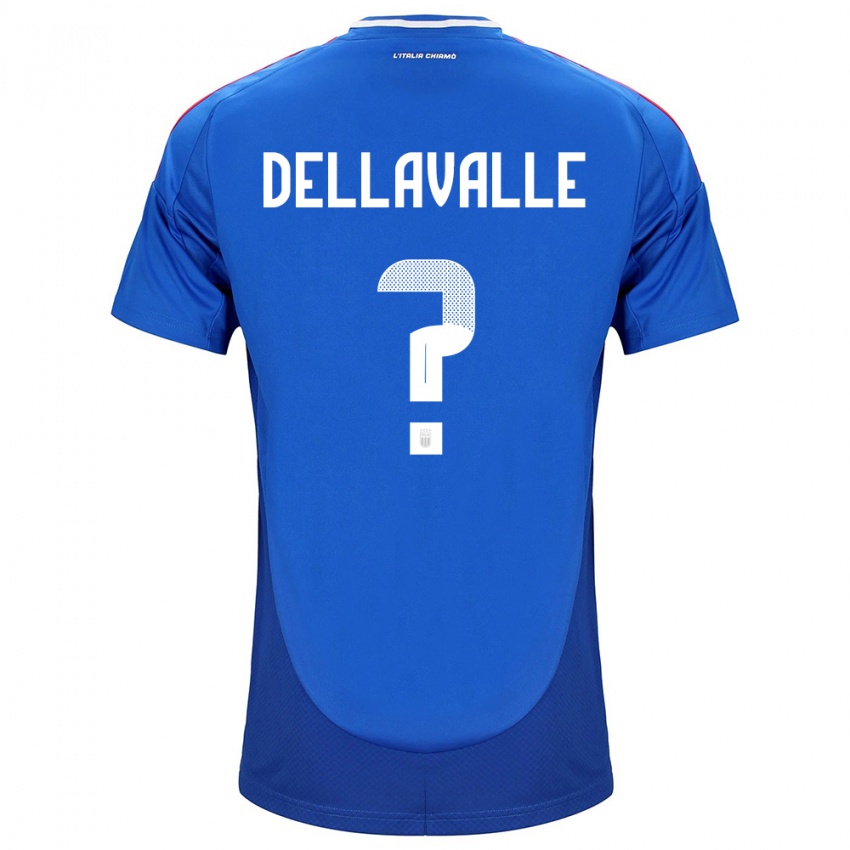 Niño Camiseta Italia Alessandro Dellavalle #0 Azul 1ª Equipación 24-26 La Camisa Argentina