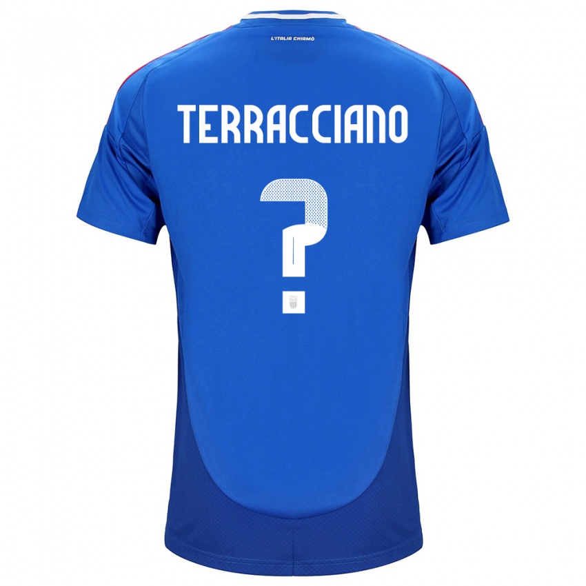 Niño Camiseta Italia Filippo Terracciano #0 Azul 1ª Equipación 24-26 La Camisa Argentina