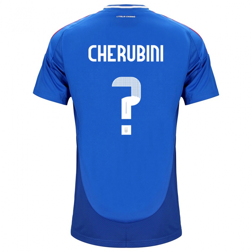 Niño Camiseta Italia Luigi Cherubini #0 Azul 1ª Equipación 24-26 La Camisa Argentina