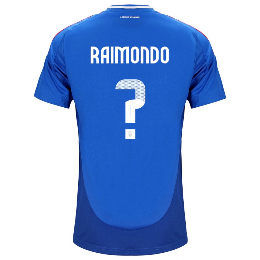 Niño Camiseta Italia Antonio Raimondo #0 Azul 1ª Equipación 24-26 La Camisa Argentina