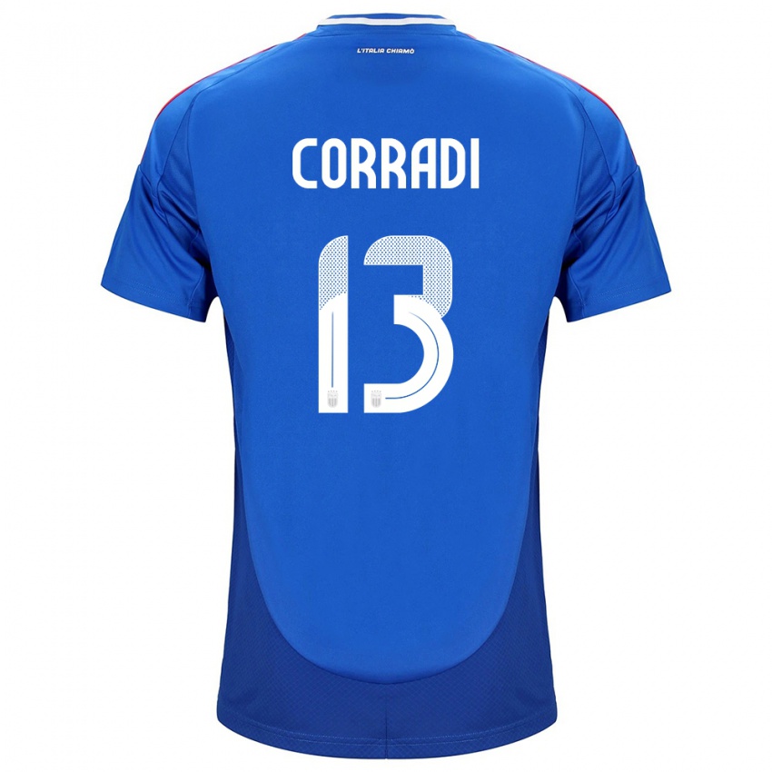 Niño Camiseta Italia Christian Corradi #13 Azul 1ª Equipación 24-26 La Camisa Argentina