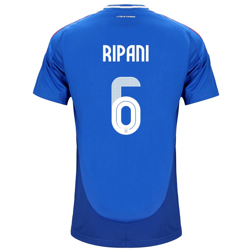 Niño Camiseta Italia Diego Ripani #6 Azul 1ª Equipación 24-26 La Camisa Argentina