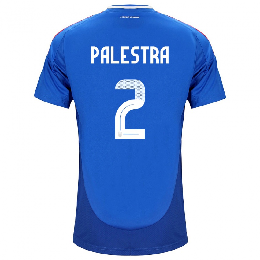 Niño Camiseta Italia Marco Palestra #2 Azul 1ª Equipación 24-26 La Camisa Argentina