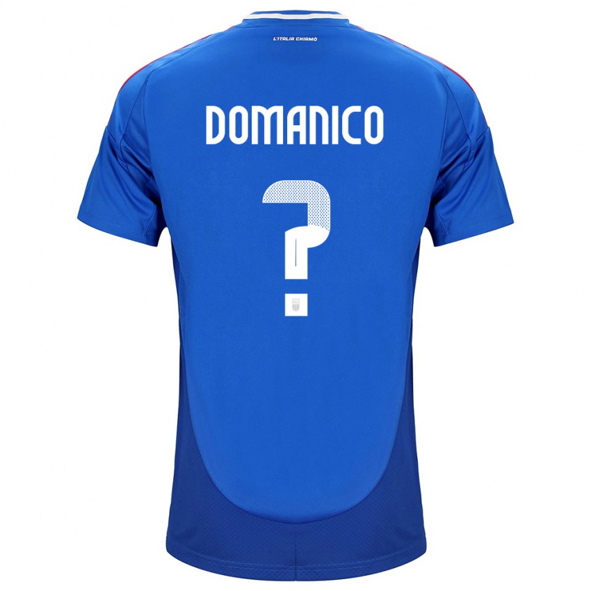 Niño Camiseta Italia Saverio Domanico #0 Azul 1ª Equipación 24-26 La Camisa Argentina