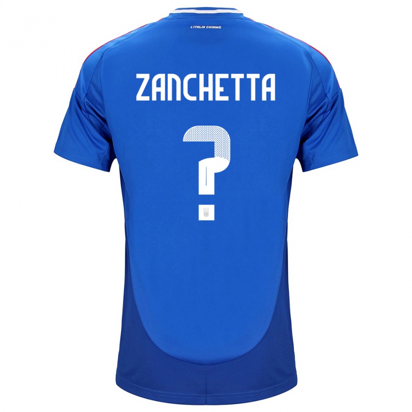 Niño Camiseta Italia Mattia Zanchetta #0 Azul 1ª Equipación 24-26 La Camisa Argentina